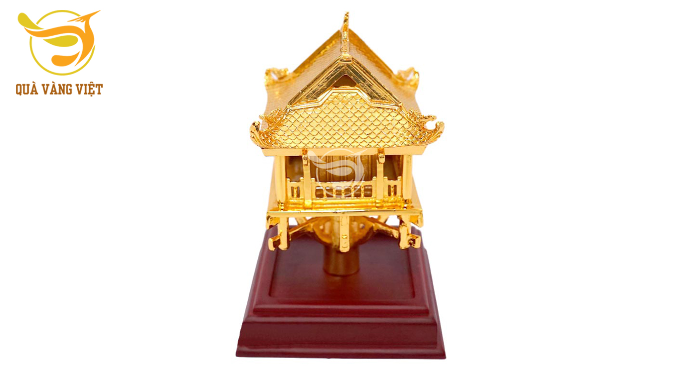 Biểu Tượng Chùa Một Cột Mạ Vàng 24k - Cỡ 1