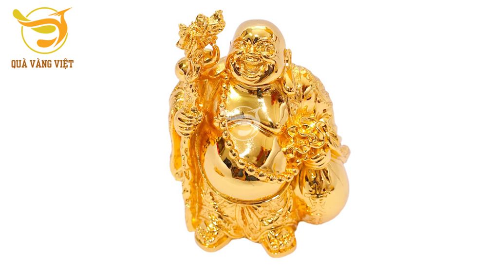 Tượng Phật Di Lặc Mạ Vàng 24k - Kiểu 1